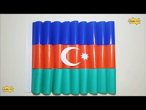 AZƏRBAYCAN BAYRAĞI / KAGIZDAN BAYRAQ DÜZƏLTMƏK / AZERBAIJAN FLAG /АЗЕРБАЙДЖАНСКИЙ ФЛАГ @smiletv-sekilcekmek