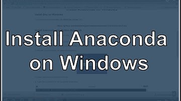 Install Python on Windows (Anaconda)