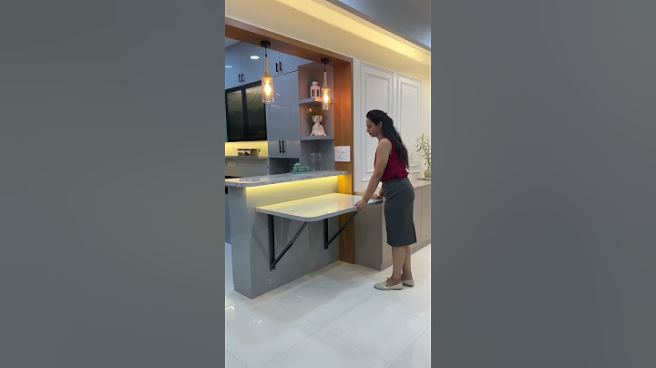 Breakfast Counter With Combined Dining Design #interior #interiordesign #shorts