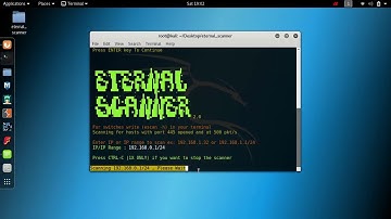 Kali Linux   Eternal Scanner