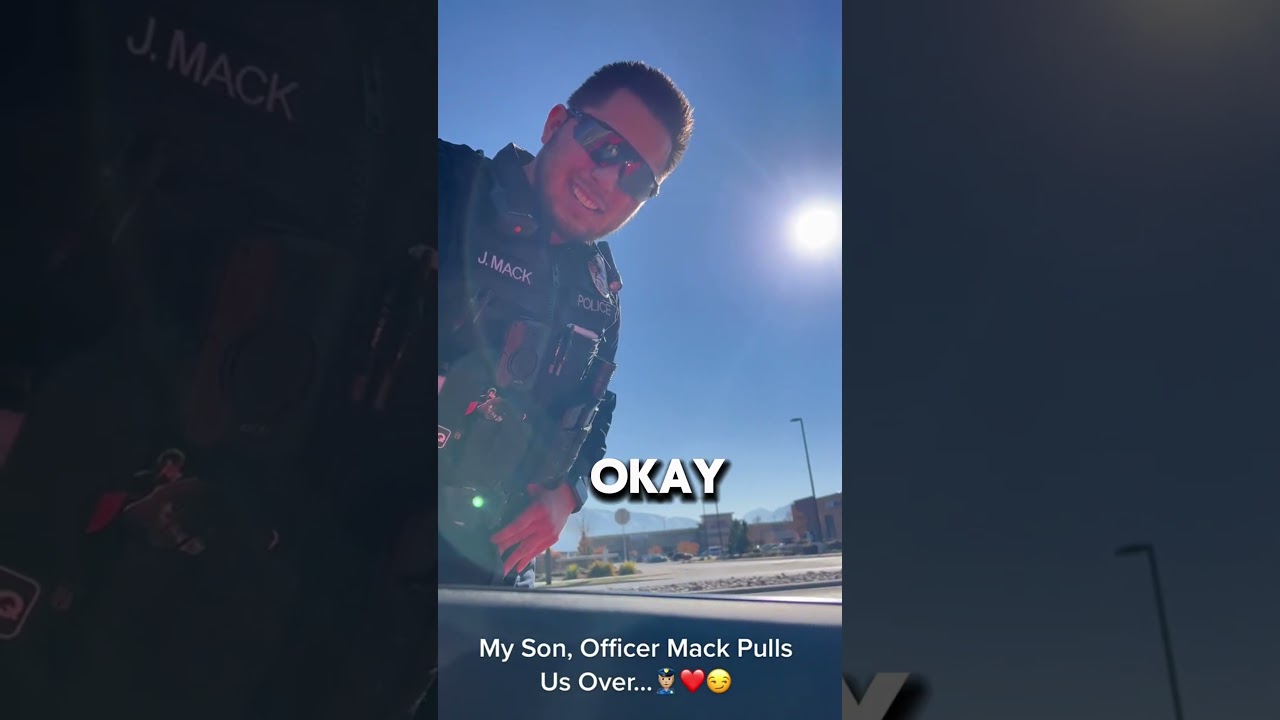 Officer pulled over his parents #funny #cops #fyp #shorts #viralvideo