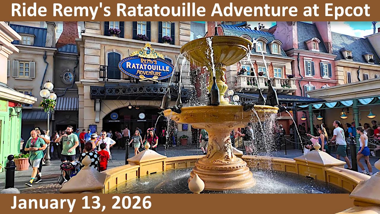 Ratatouille Ride Remy's Ratatouille Adventure Full Ride at Epcot in ...