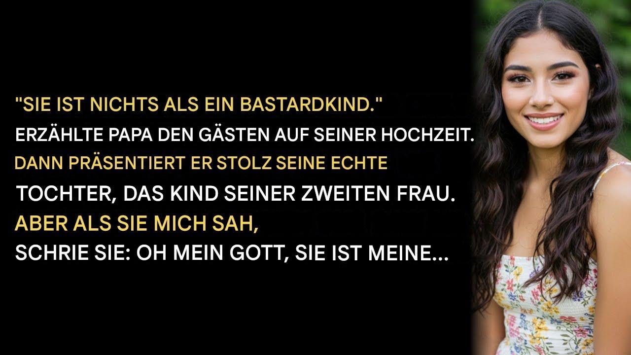 Sie ist nur ein Bastardkind“, sagte Vater auf seiner Hochzeit – dann zeigte er stolz