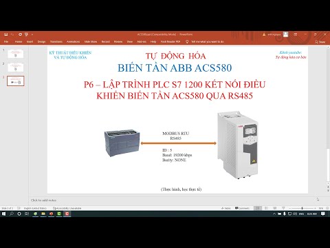 Video RS485 PLC S7 1200 với biến tần ABB ACS580 - Phần 1 - youtube