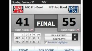 NFL Scores and Thoughts- Pro Bowl