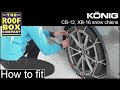 Knig snow chains cb12  xb16  how to fit