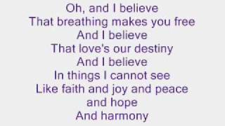 Video thumbnail of "Elliott Yamin -  Believe [lyrics]"