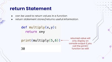Python Concepts - return Statement