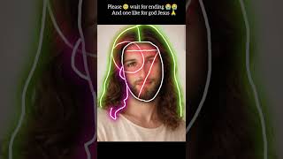 How to draw God Jesus Christ, easy tricks to draw God Jesus Christ 🙏⛪
