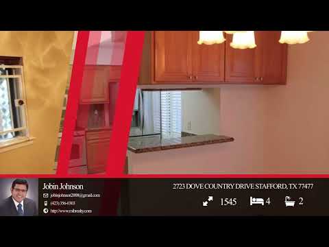 2723 Dove Country Drive, Stafford, TX home video tour
