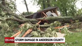 Damage cleanup continues in Anderson County following severe weather