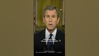 Bush issues ultimatum to Saddam ahead of 2003 US Iraq invasion
