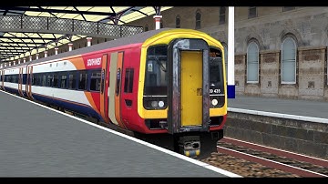 Class 158 departs Newcastle (BVE5)