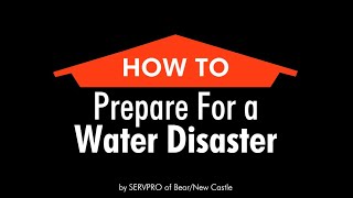 How To Prepare For A Water Disaster