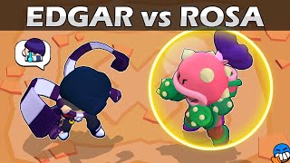 🤜EDGAR vs ROSA🤛1vs1👊Brawl stars