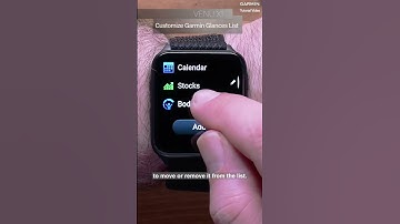 Tutorial - Venu X1: Customize Garmin Glances List #garmin #garminwatch #gps #smartphone