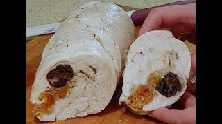 Рулет из куриной грудки - диетический, низкокалорийный рецепт Рулет из куриной грудки - диетический, низкокалорийный рецепт