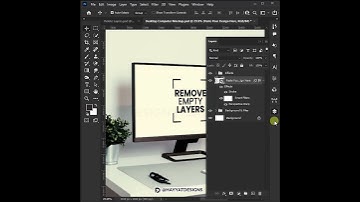 How to Delete Empty Layers in 1 Click | Adobe Photoshop