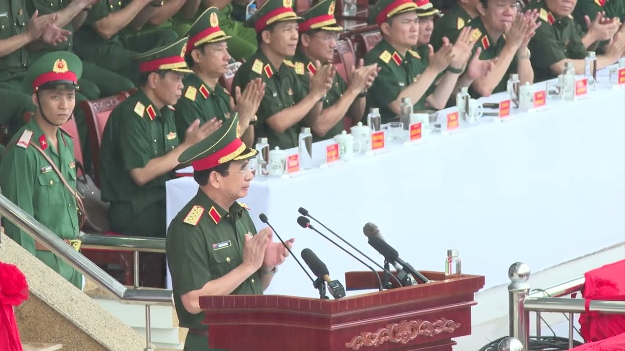 📺SBQS | Bộ trưởng Phan Văn Giang động viên cán bộ, chiến sĩ tại buổi tổng hợp luyện A80