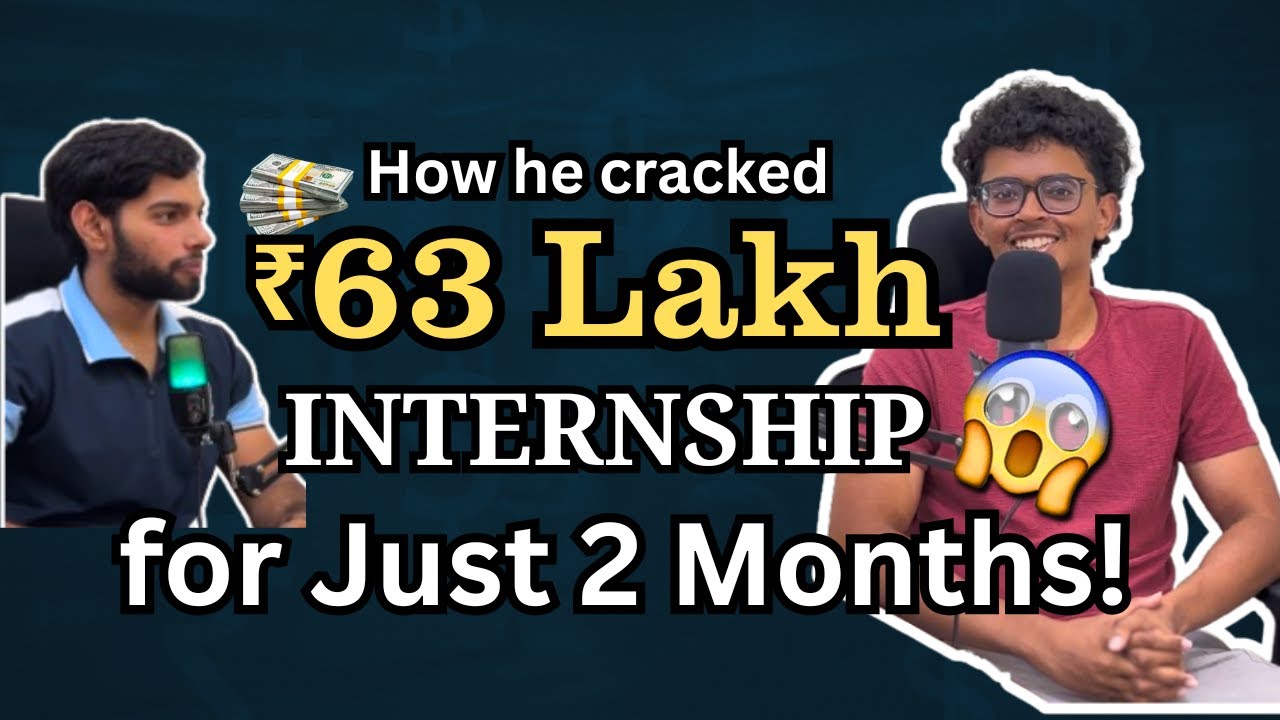 IITian’s 63 Lakh Internship Offer: Tips for College Students to Get Placed in Top Companies | IIT