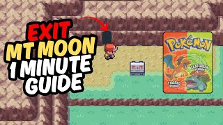 How To Get Through Mt Moon In Pokemon Firered & Leafgreen Fast