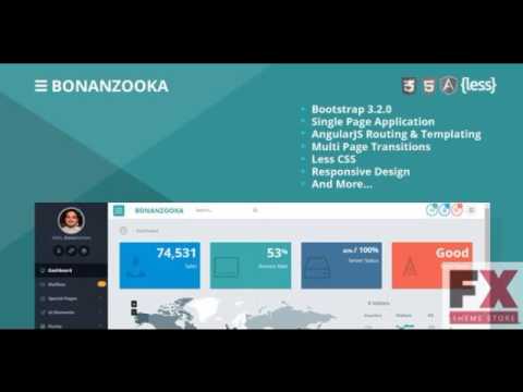 Preview Bonanzooka -Web Admin Page AngularJS Templating TFx