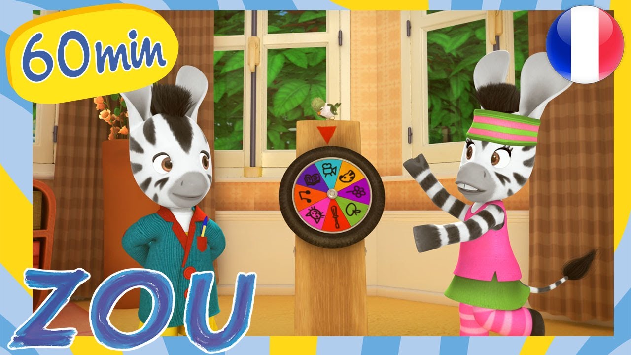 ZOU 1H en français 🦓 Zou et la roue des questions ❓ Nouvelle compilation | Dessins animés