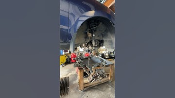 Drop the engine subframe to remove transmission #automobile #mechanic