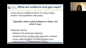 Evidence and Gap Maps
