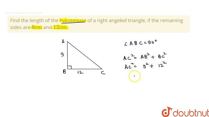 How to find missing side of right triangle