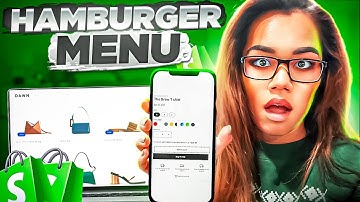 How to  add a hamburger menu on desktop  and mobile for Shopify Dawn Theme Design