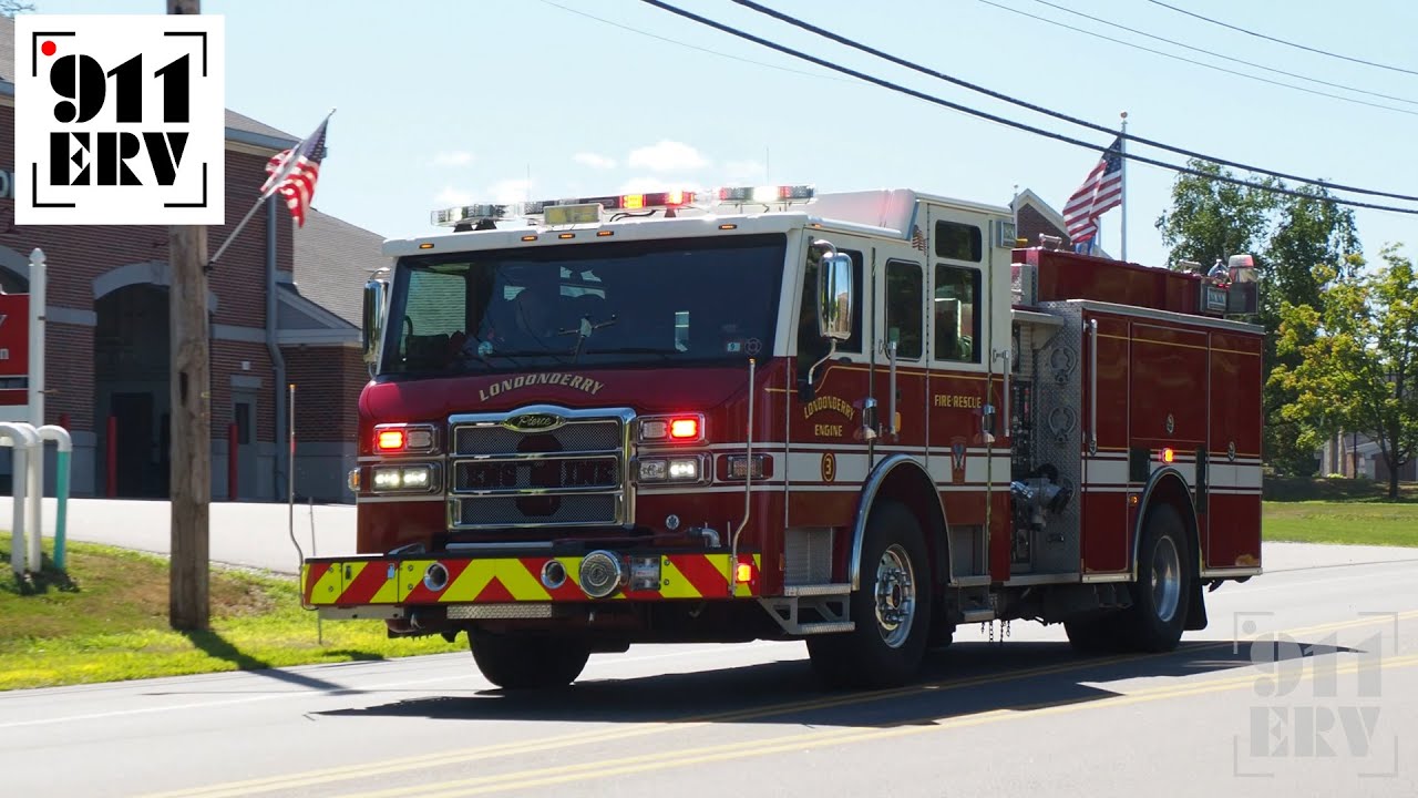Londonderry Fire Truck Responding | Engine 3 - YouTube