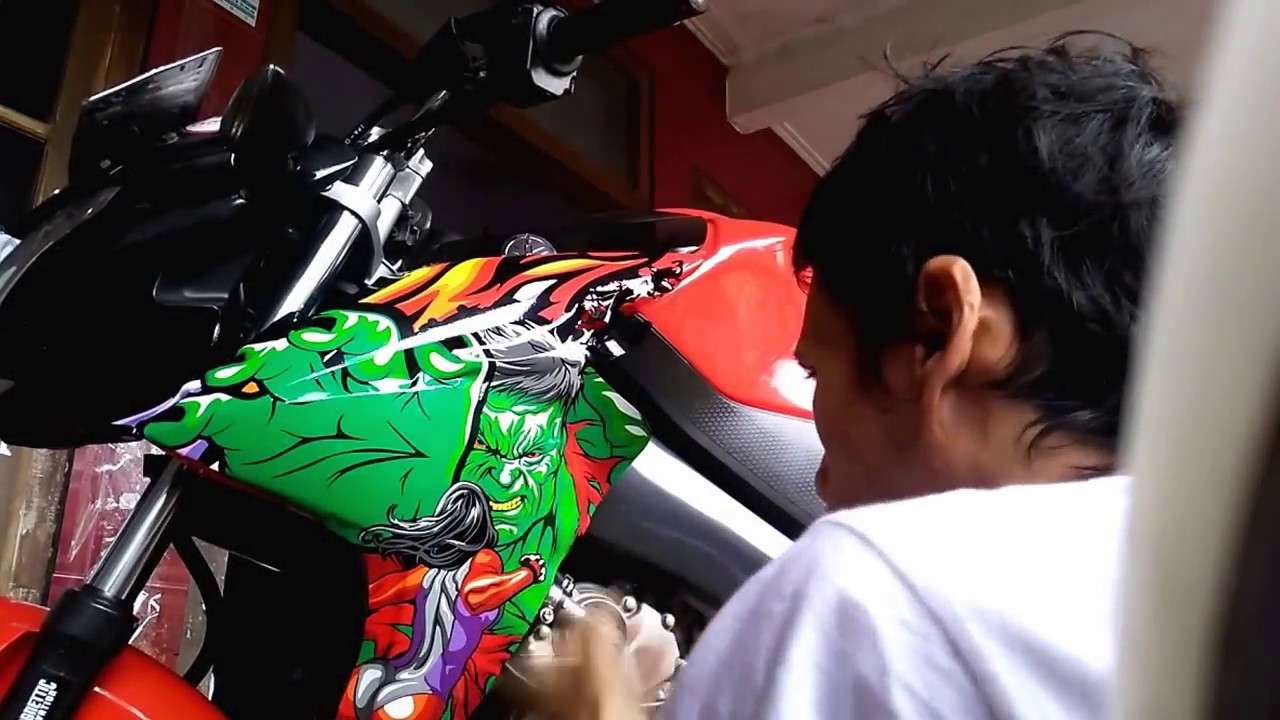 Cara Memasang Sticker 3d Yamaha New Vixion Sendiri Di Rumah