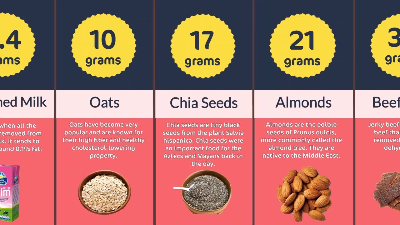 Protein Rich Foods Comparison YouTube