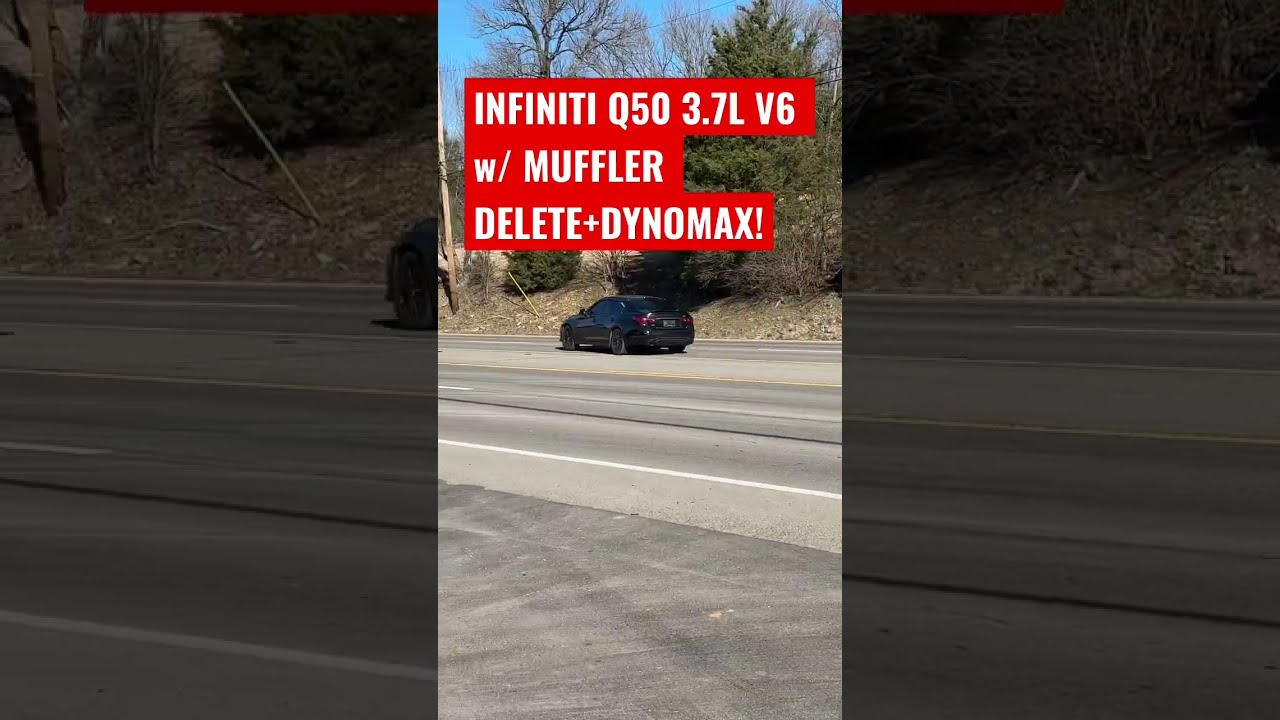 Infiniti Q50 3 7L V6 W MUFFLER DELETE DYNOMAX RACE BULLETS 