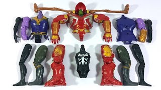 Merakit Mainan Hulk Buster vs Thanos vs Miles Morales vs Siren Head Avengers Superhero Toys