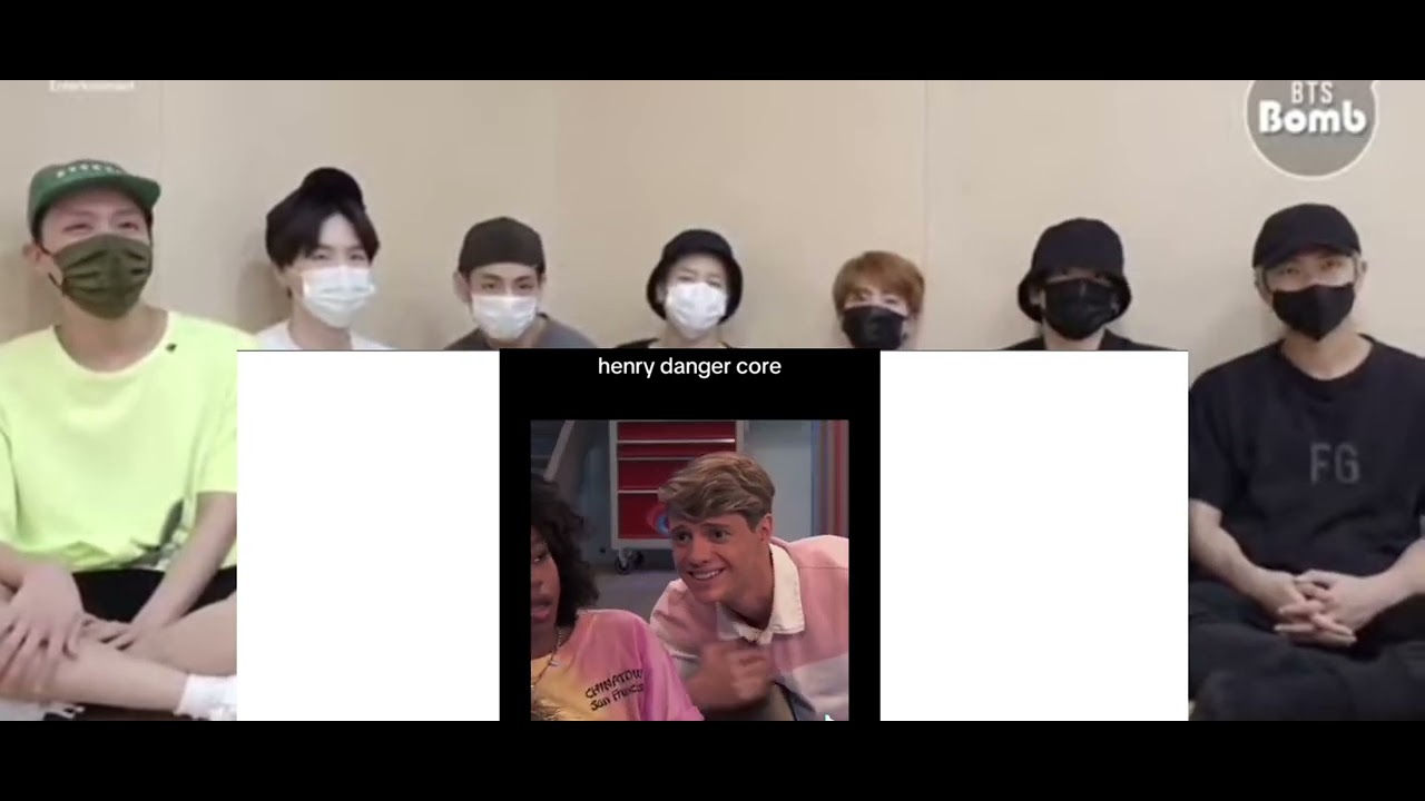 Bts reaction to Henry danger moments I found on Tiktok pt 3 (fake reaction)