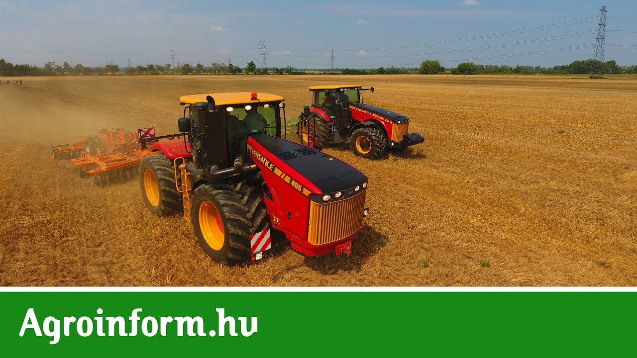 Két Versatile traktor extrém kötött talajon dolgozik!