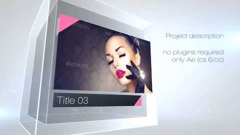 Glass Cube Displays After Effects Template