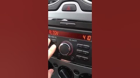 Ford radio unlock code