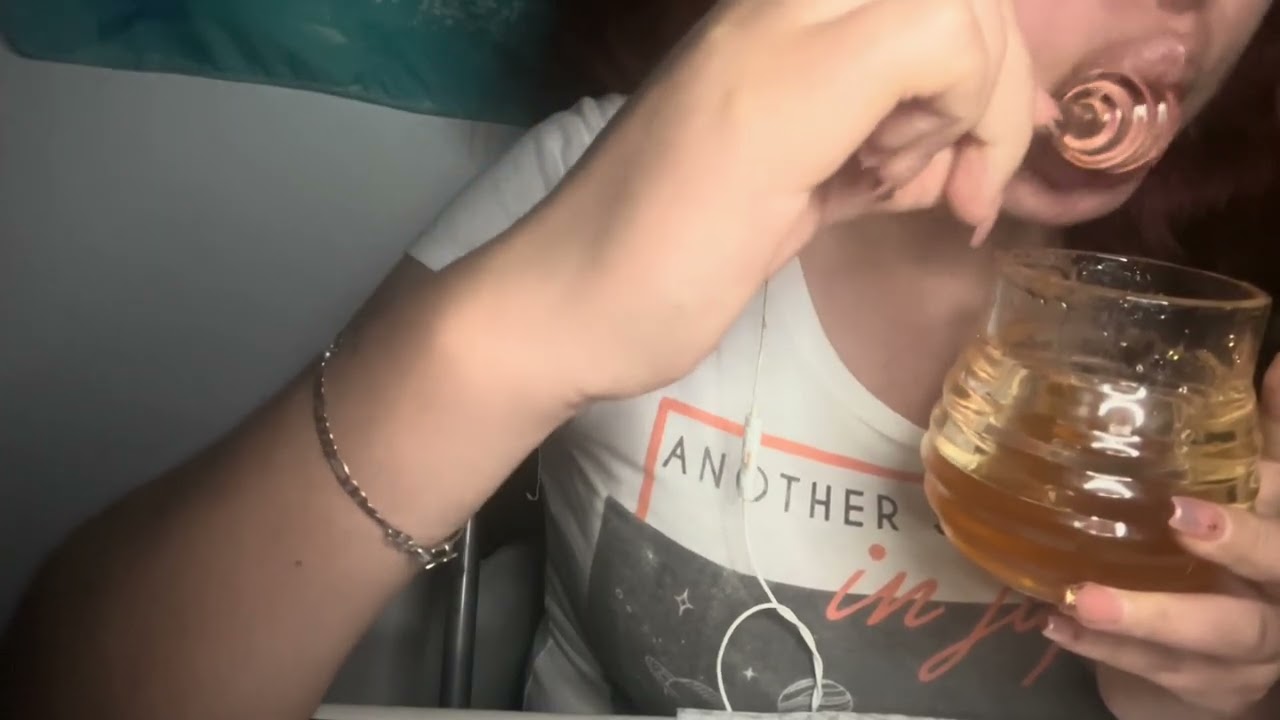 🫧🩷 ASMR NO TALKING | 1 HORA COMIENDO MIEL CON PALITA DE VIDRIO/ MOUTH SOUNDS  🍯🥱💫🌙