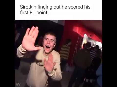 Sirotkin celebrates first F1 point in his career