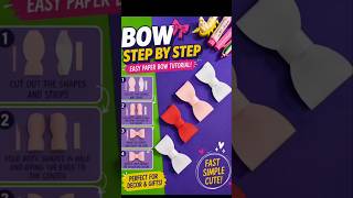 How to Make a PERFECT Bow 🎀 (Easy Step-by-Step) #diybow #paperbow #craft #craftblogger #crafthacks