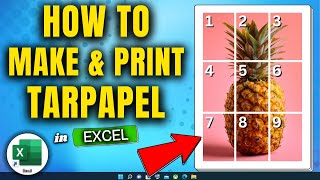 How to Make and Print Tarpapel in Excel