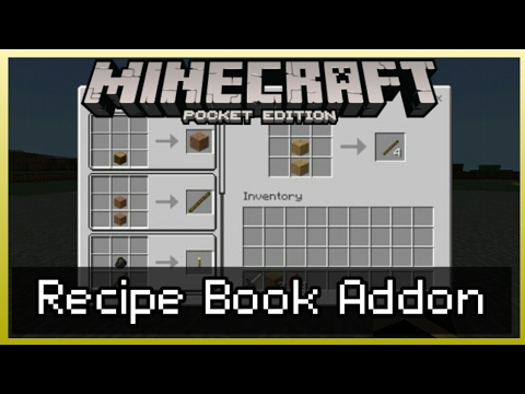 Minecraft Pe 1 1 4 Recipe Book Mod Addon Review Minecraft Pe 1 1 Crafting Book Addon Youtube