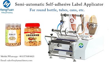 Semi-automatic Self-adhesive Label Applicator for Round Bottle Labeling Machine