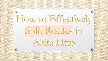 How to Effectively Split Routes in Akka Http