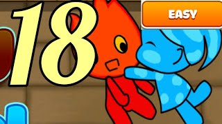 Redboy and Bluegirl Level 18 Easy In Light Temp Maze Android Walkthrough screenshot 4