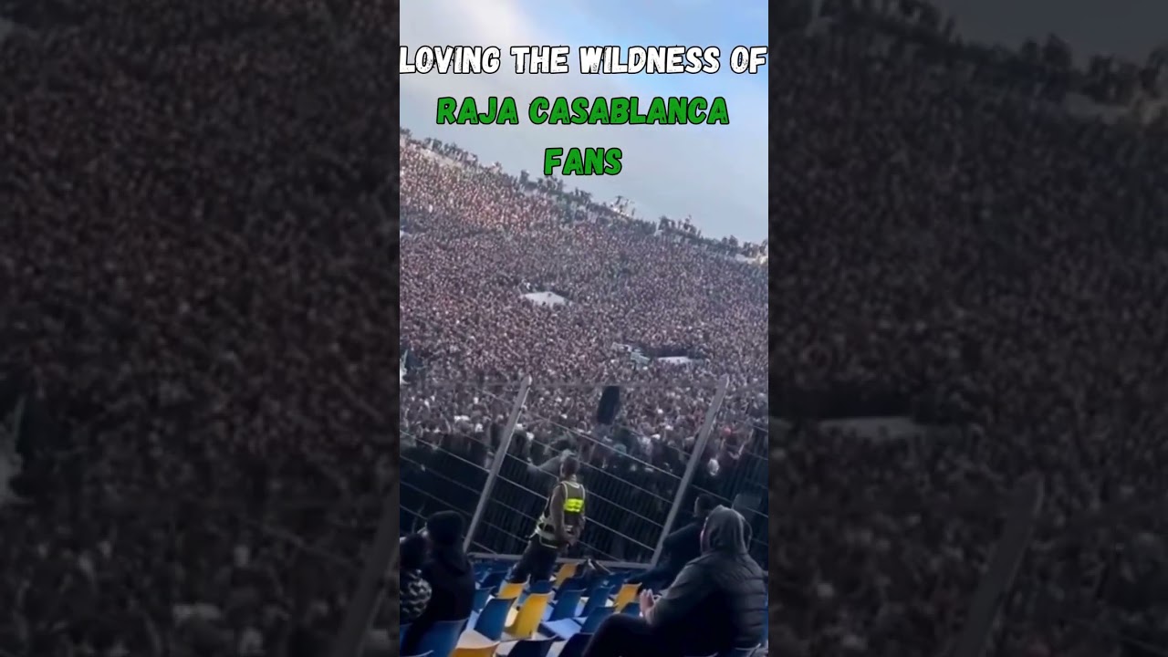 Football fans Raja de Casablanca Curva Sud 