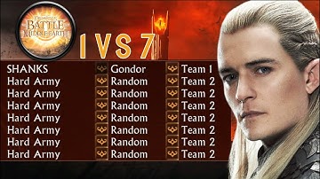 Gondor VS 7 Hard Army | BFME1 Patch 1.06 Gameplay
